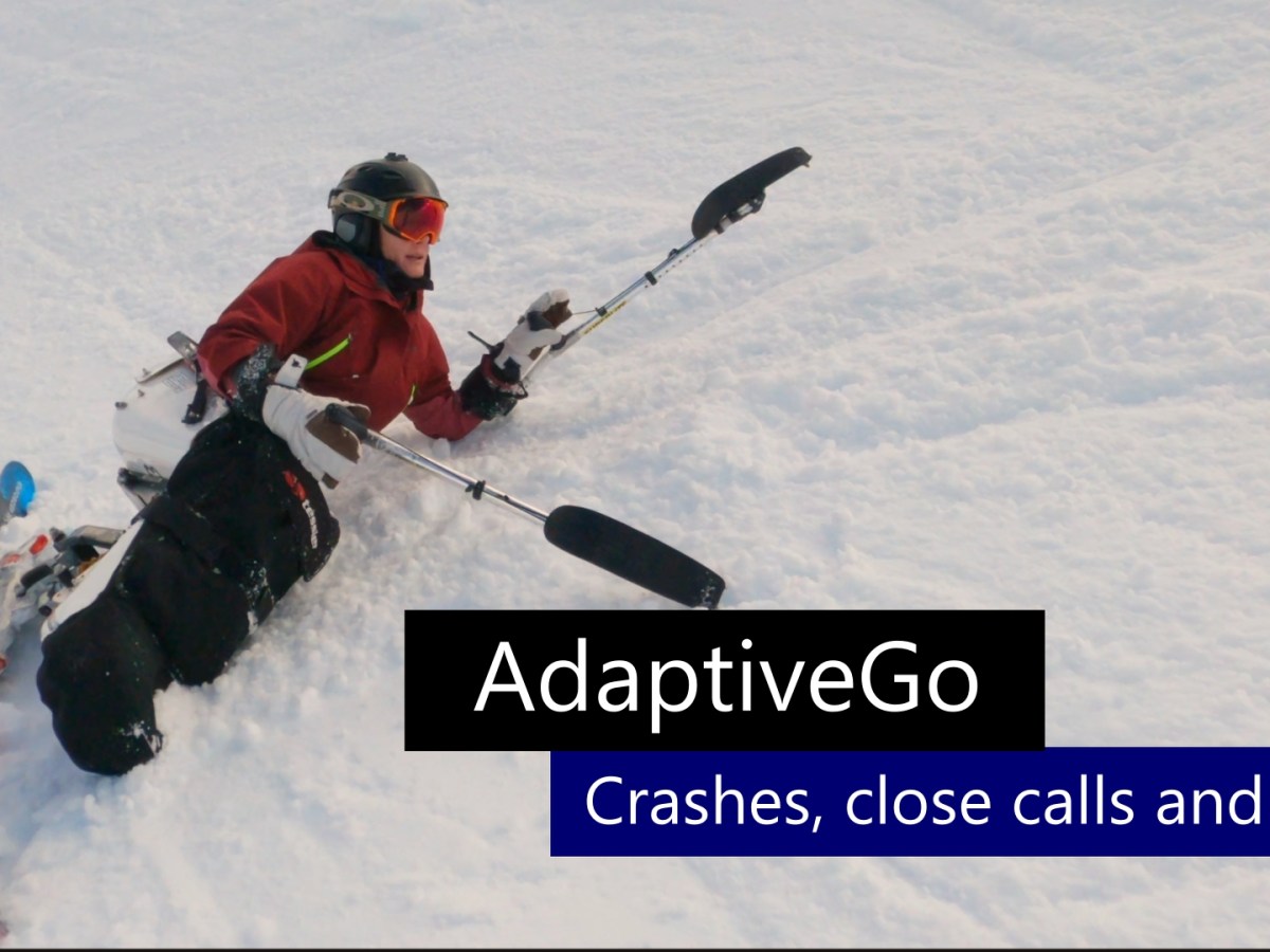 Laughter is the best medicine – crashes, falls and close calls on the sit&nbsp;ski